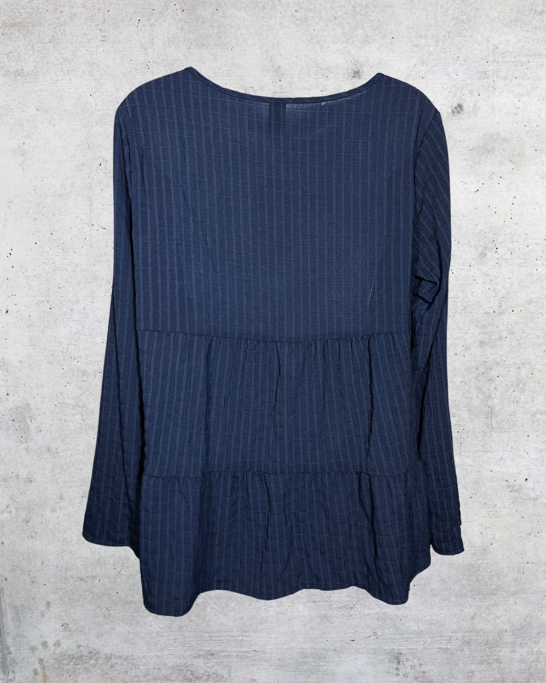 Midnight Peplum Blouse - Large