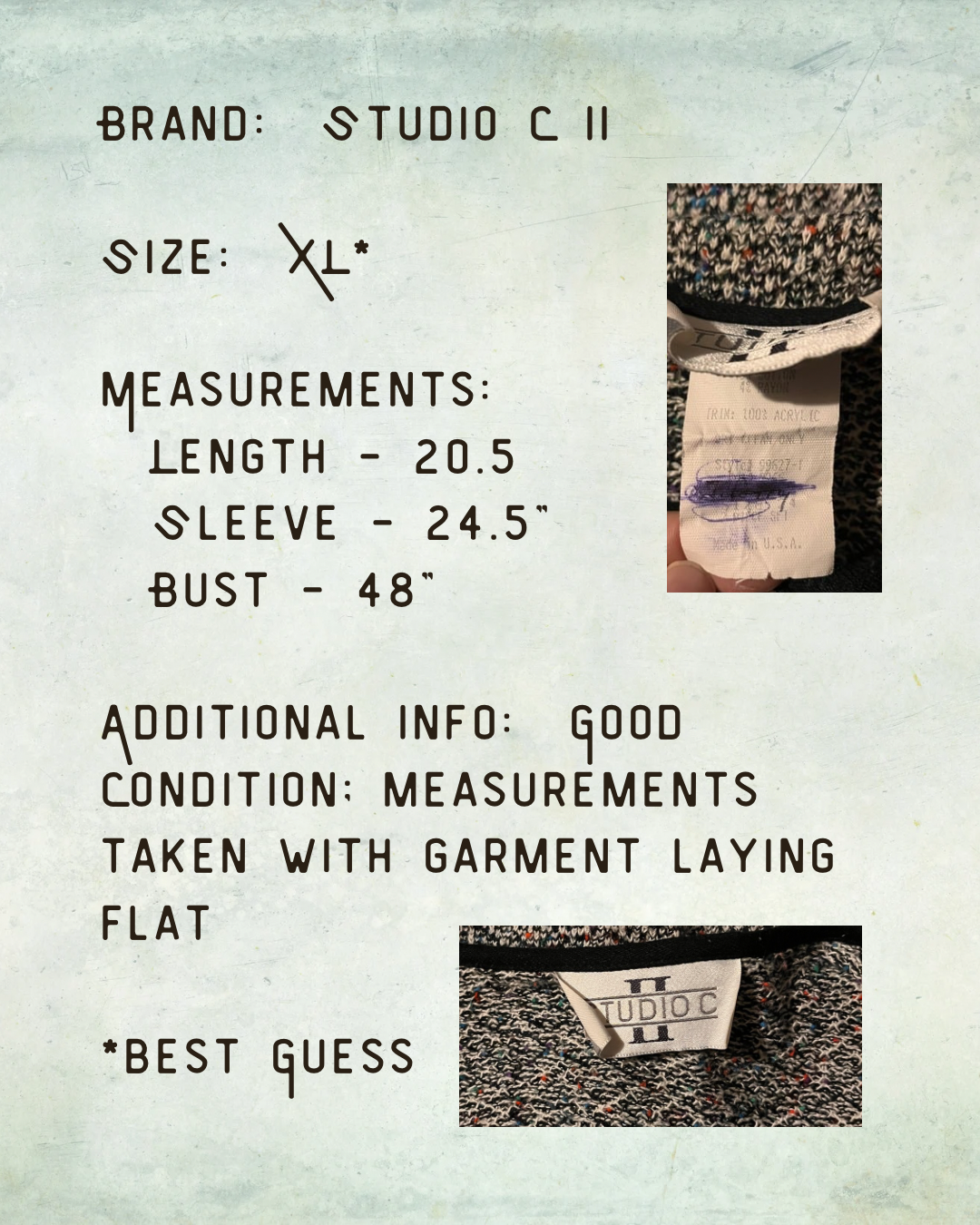Power Knit Cardigan - XL