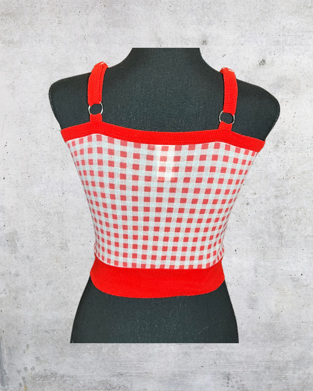 Strawberry Picnic Knit Tank