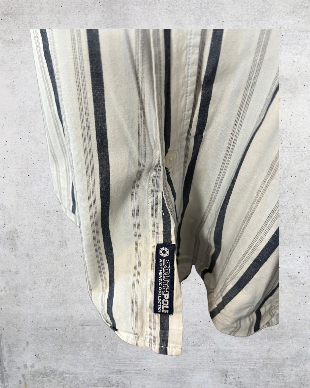 Southpole Y2K Striped Button Down - Medium