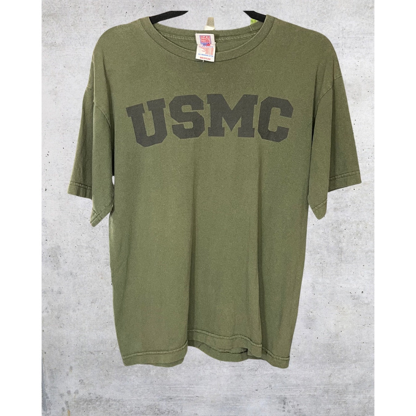 USMC Military Green Tee – Bayside Made in USA