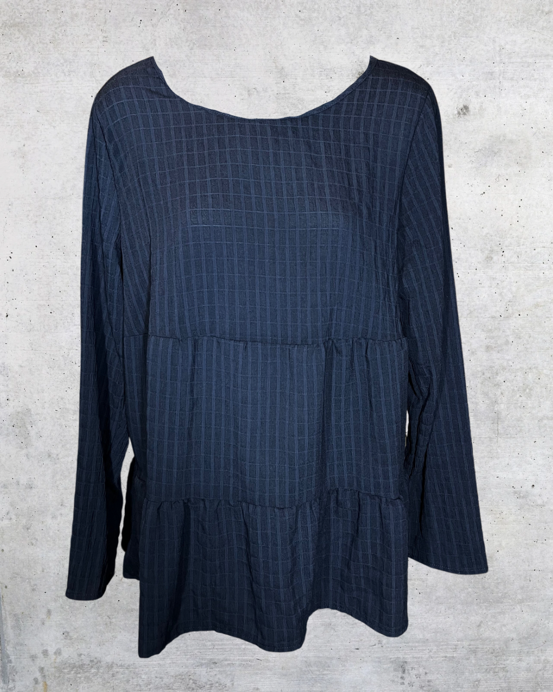 Midnight Peplum Blouse - Large