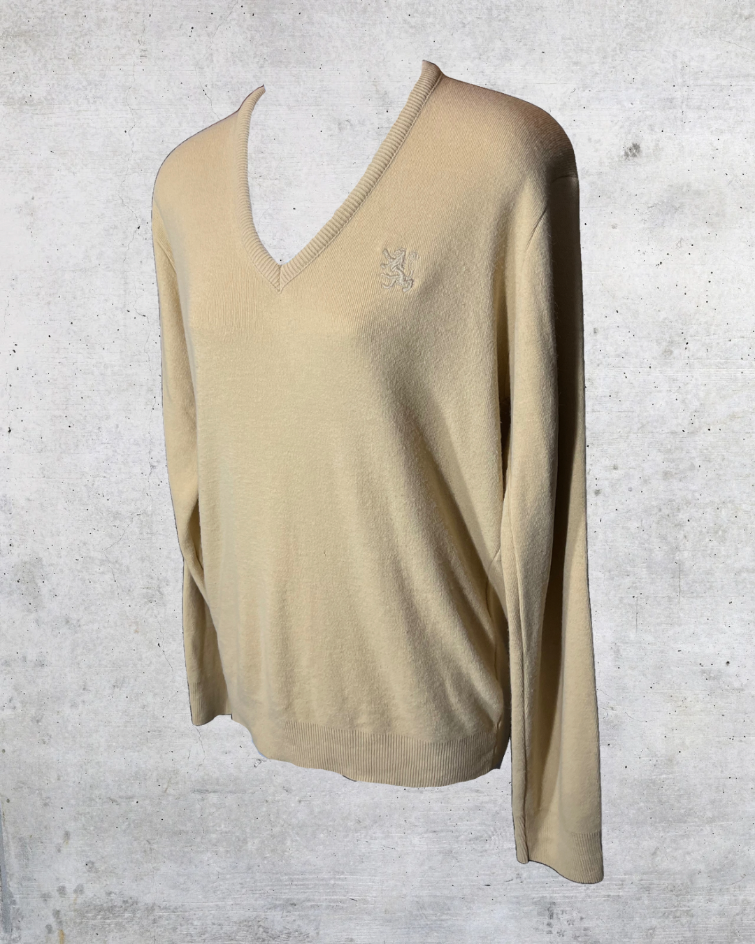 Vintage Adolfo Sport V-Neck Sweater - Medium