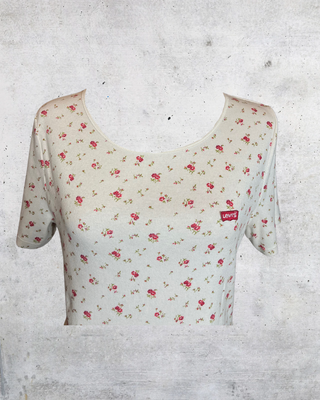 Levi’s Garden Bloom Ribbed Tee 🌸 - XL