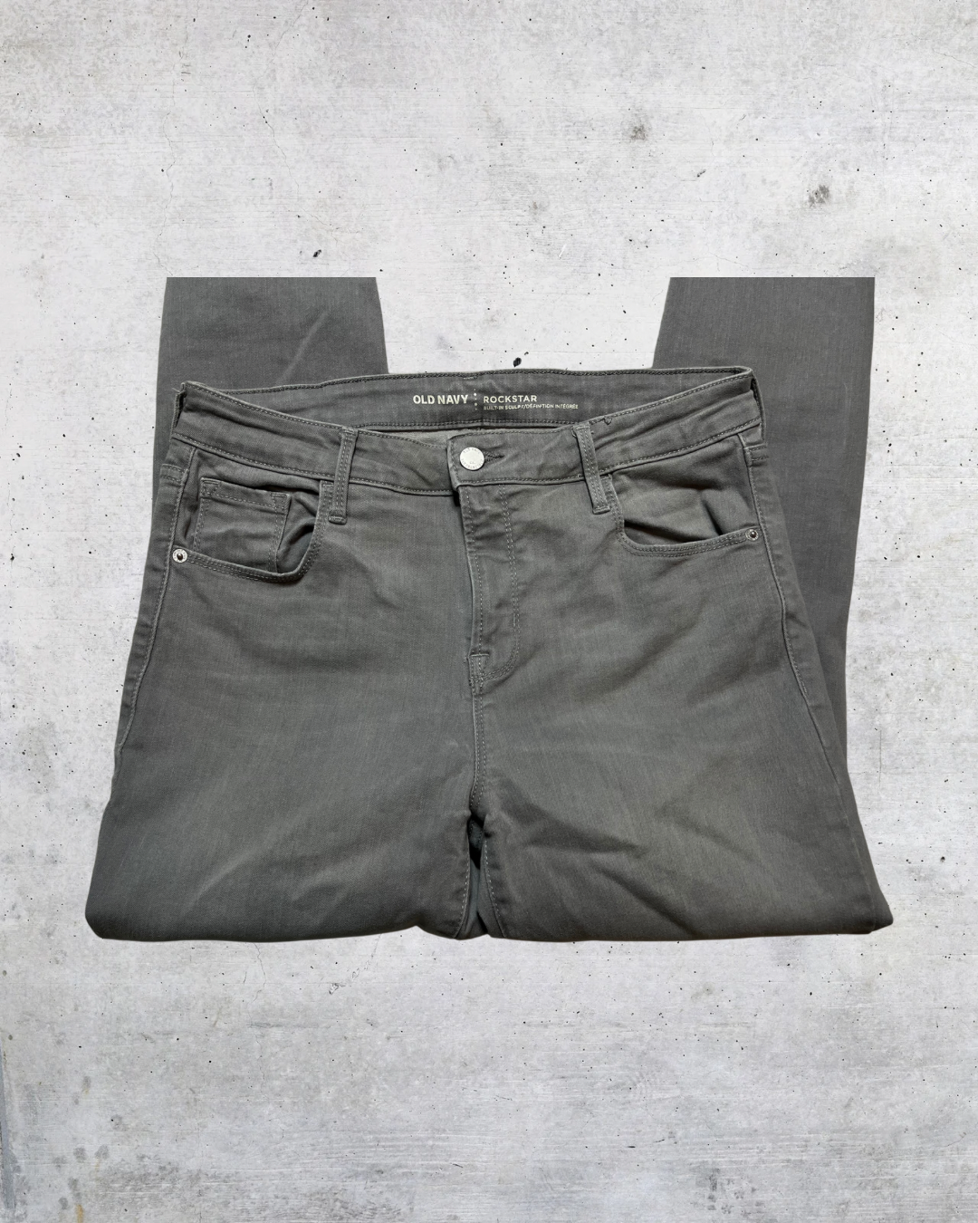 Old Navy Rockstar Skinny Jeans - Size 12 Stormy Gray Edition