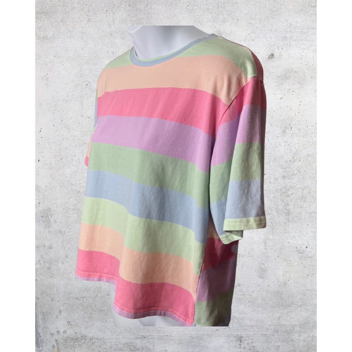 Adora Pastel Rainbow Stripe Tee