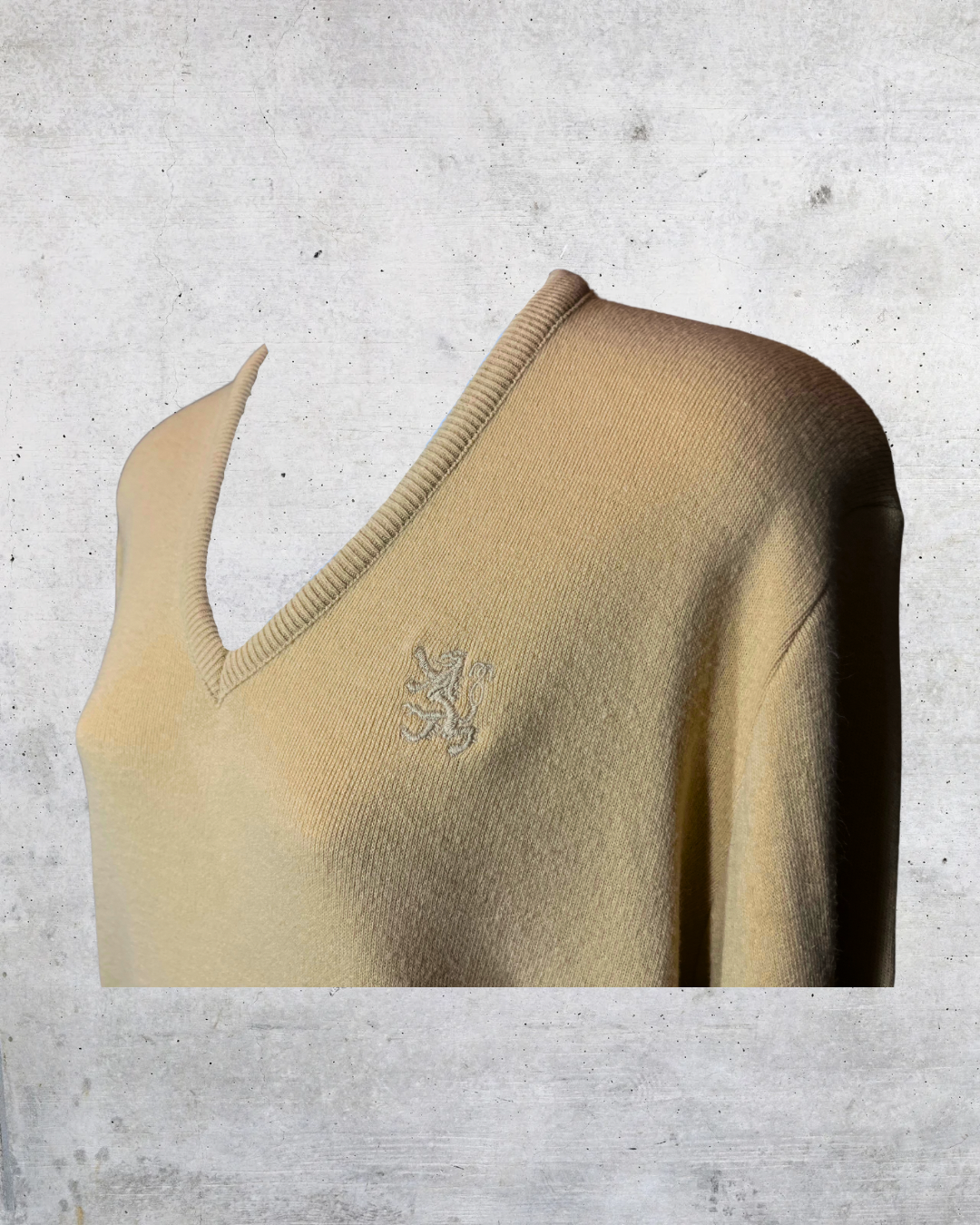 Vintage Adolfo Sport V-Neck Sweater - Medium