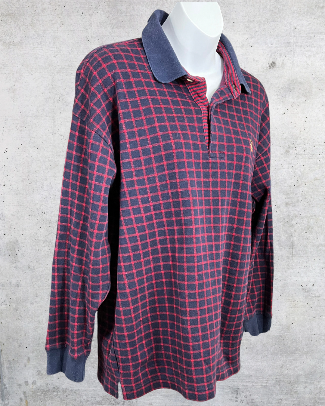 Vintage 90s Tommy Hilfiger Long Sleeve Rugby Polo – Large
