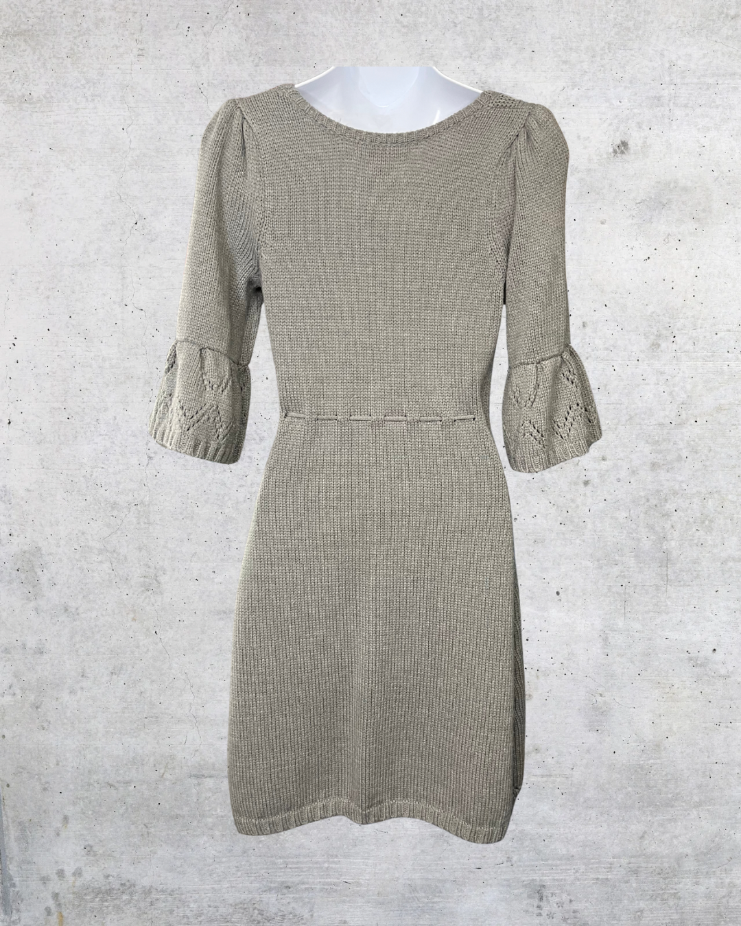 Decree Gray Knit Sweater Dress – Large