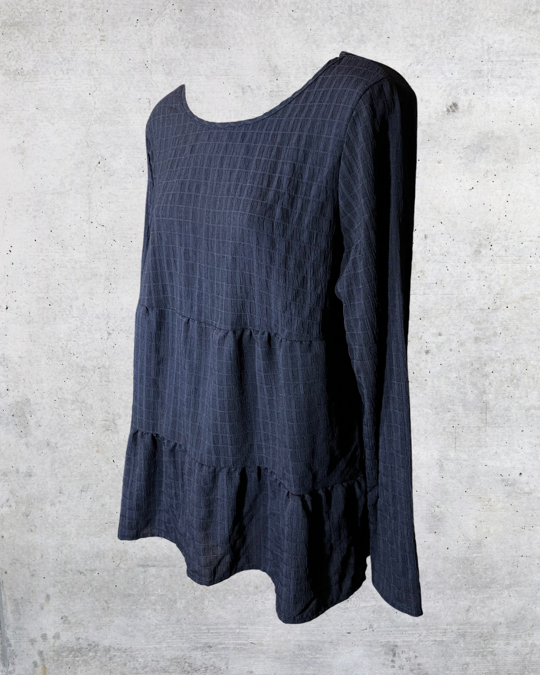 Midnight Peplum Blouse - Large