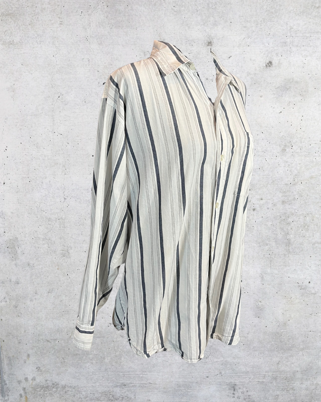 Southpole Y2K Striped Button Down - Medium
