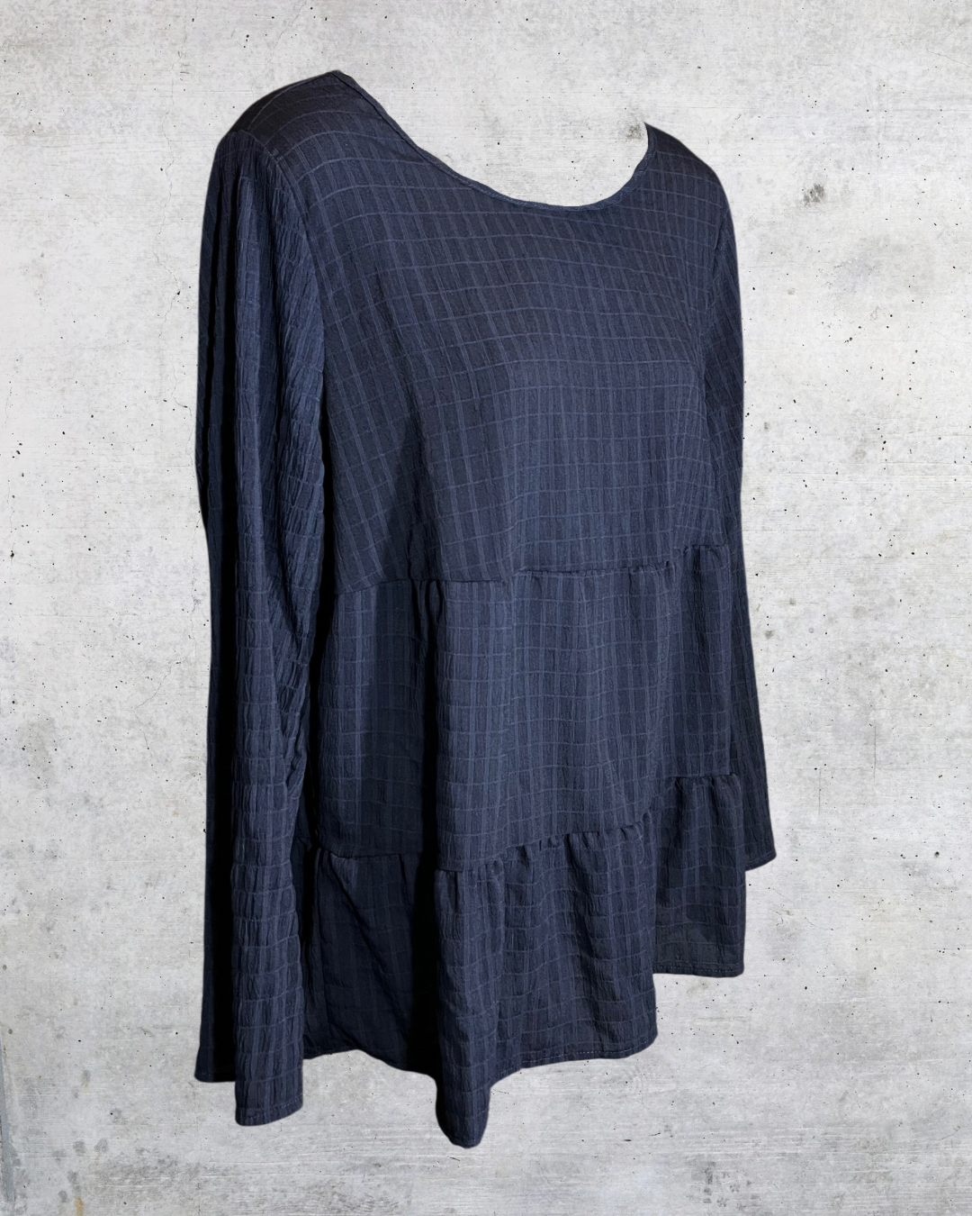 Midnight Peplum Blouse - Large