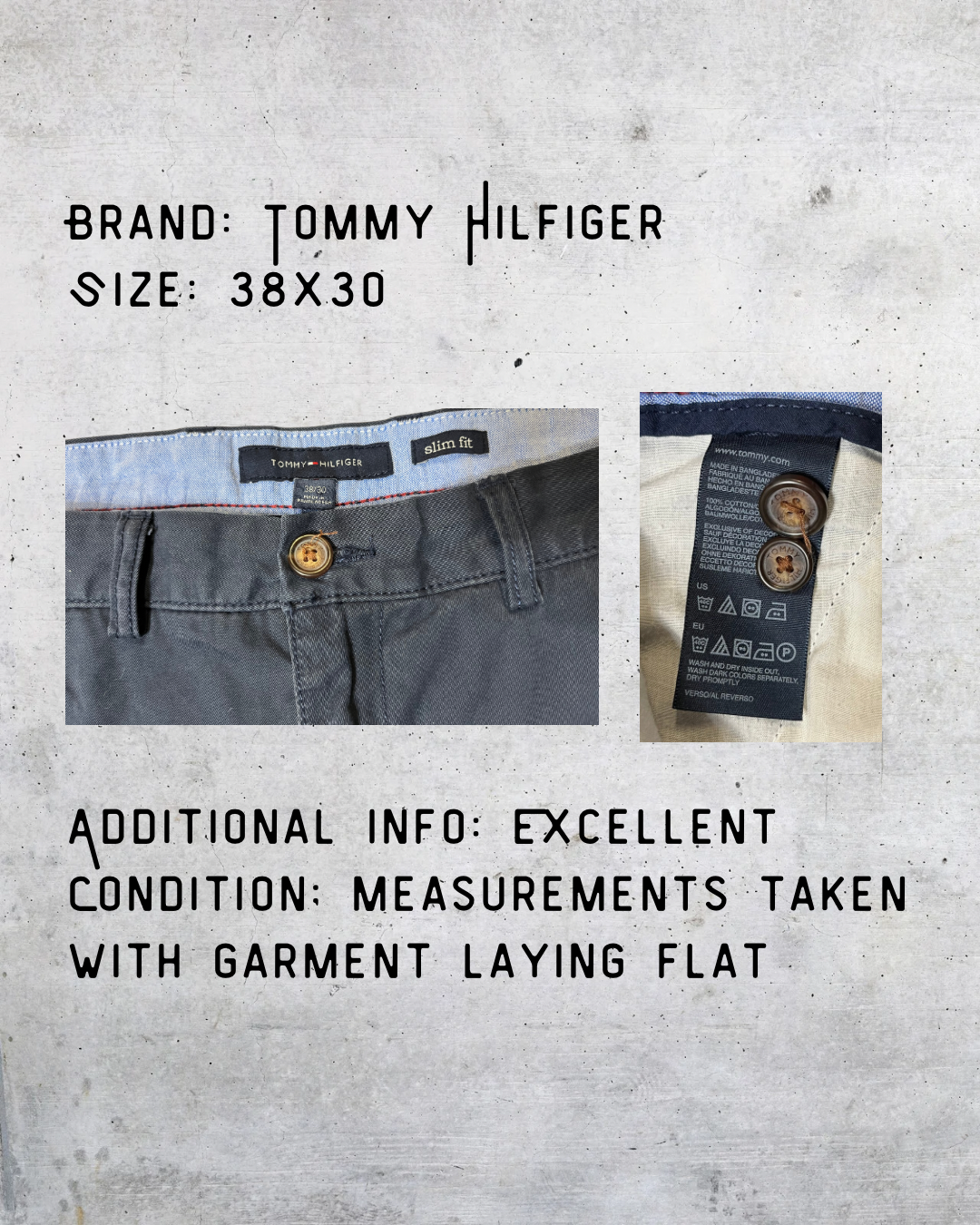 Tommy Hilfiger Slim Fit Navy Chino Pants