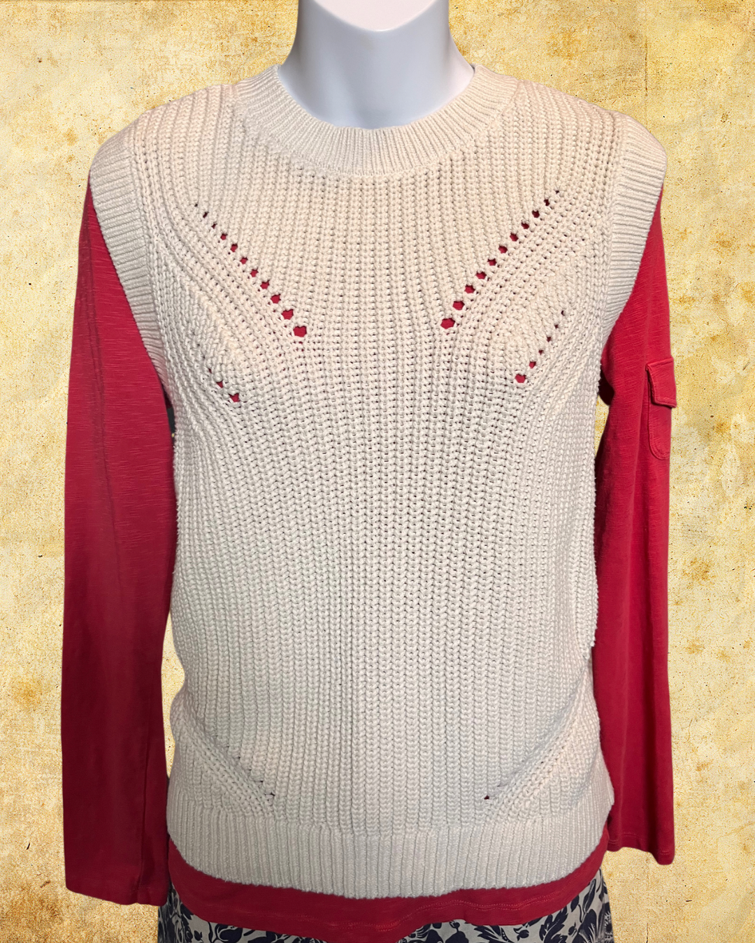 Cream of the Crop Sweater Vest - XL