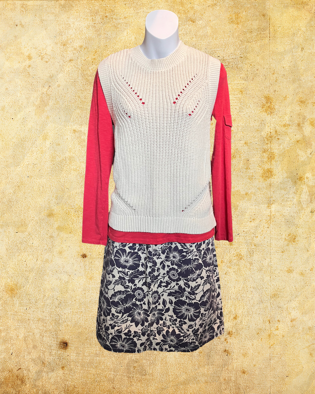 Cream of the Crop Sweater Vest - XL