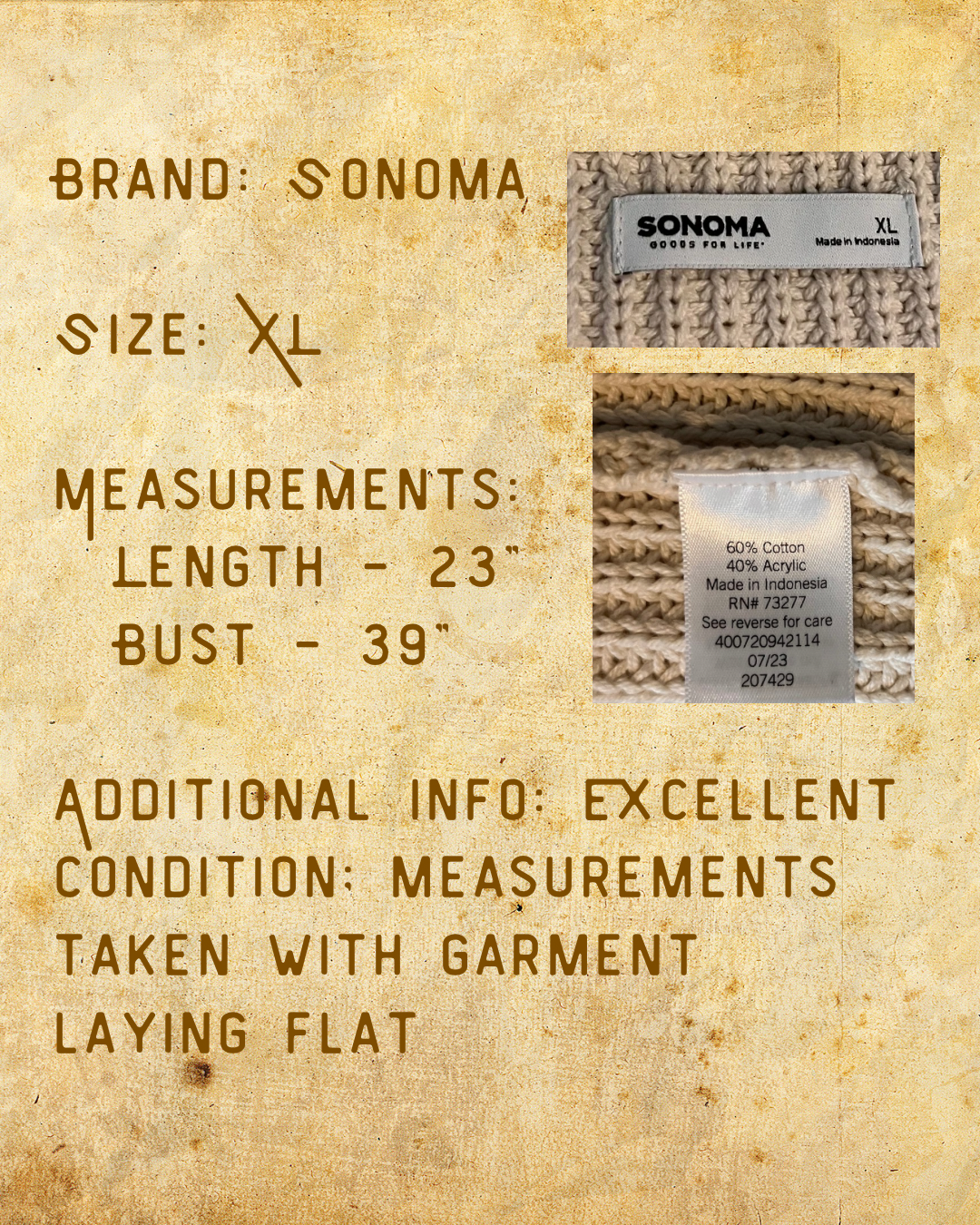 Cream of the Crop Sweater Vest