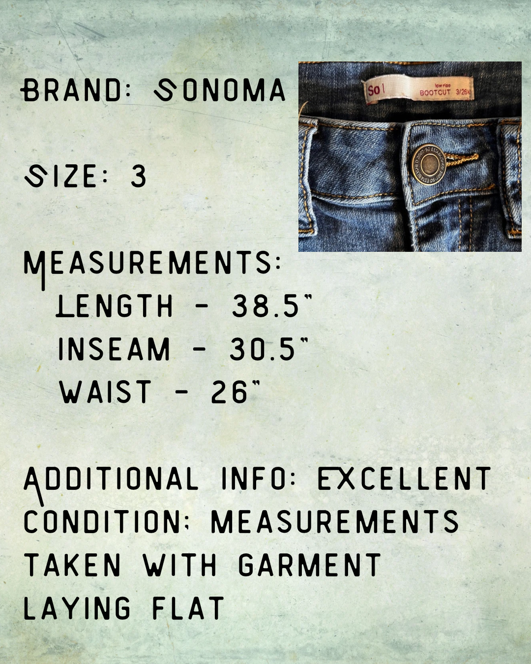 Classic Bootcut Blues - Size 3