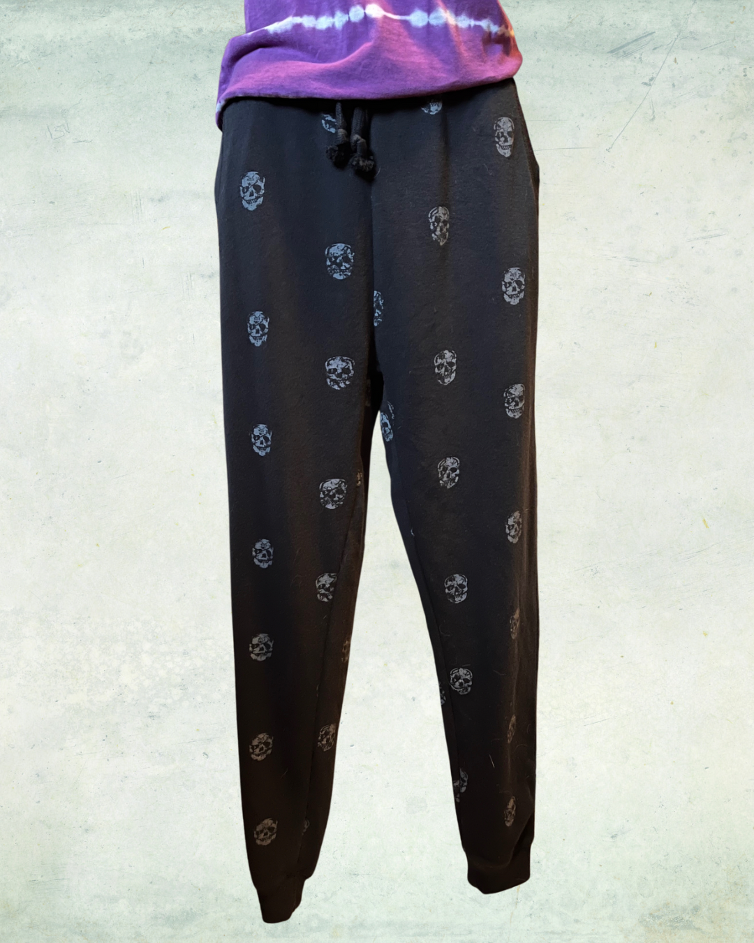 Skull Print Sweats/Joggers - Large