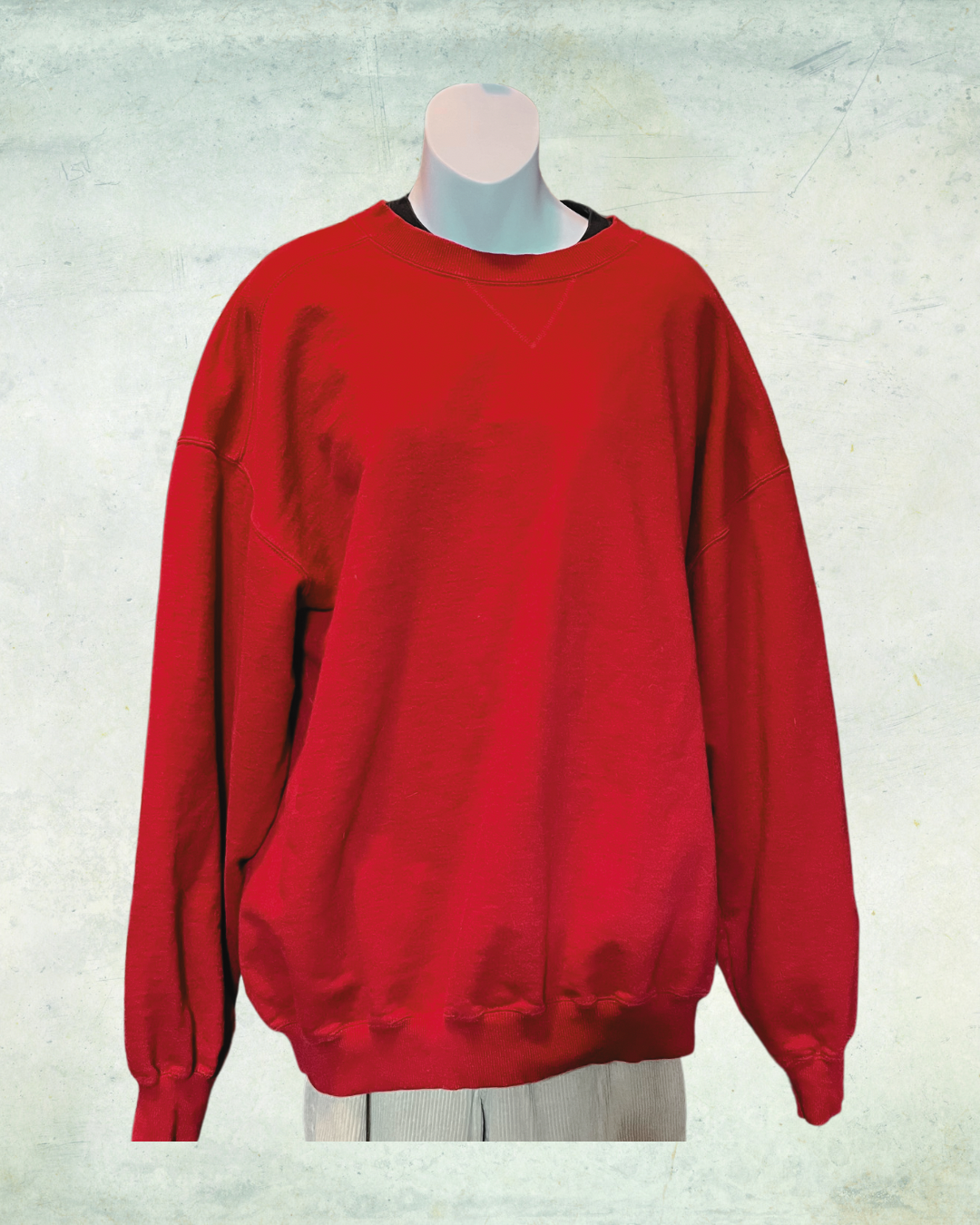 Red Oversized Crewneck - 2XLT
