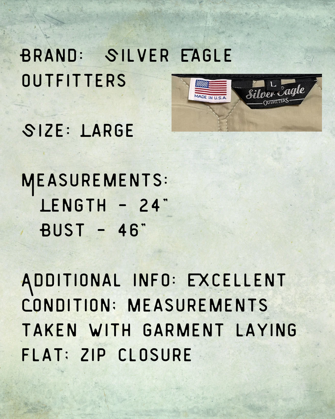 The Eagle Has Landed Quilted Vest - Large