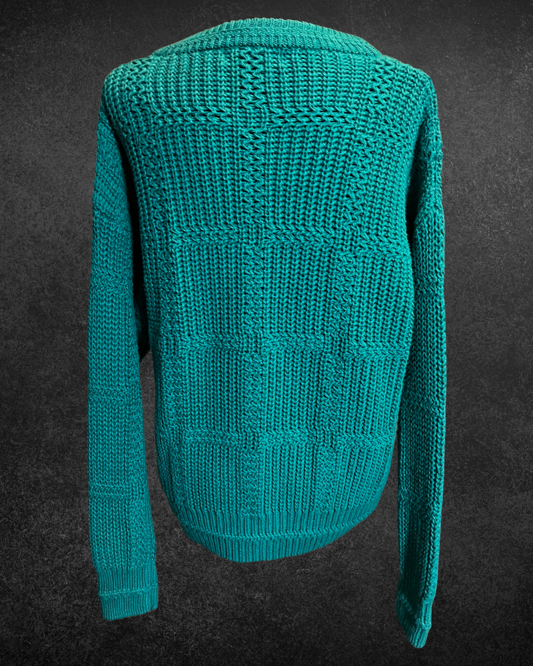 Teal You Feel It Knit Sweater - Large