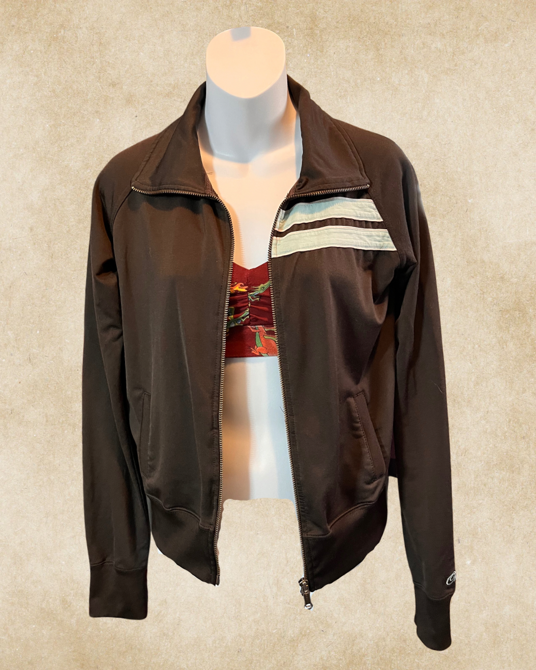 Retro Stripe Track Jacket - Small