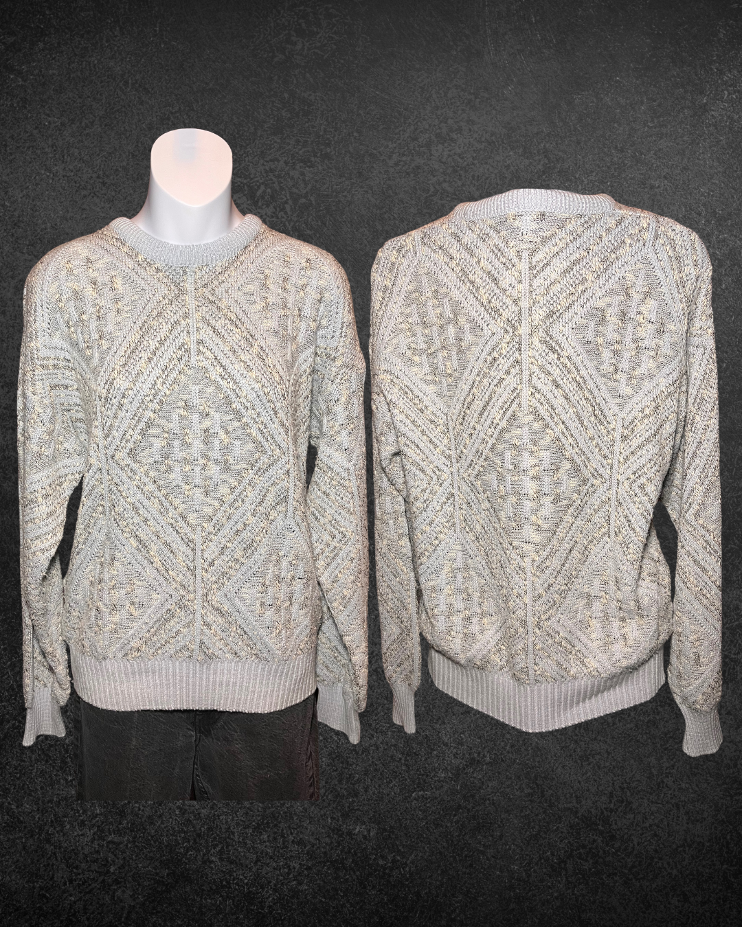 Diamond Stitch Pullover - Medium