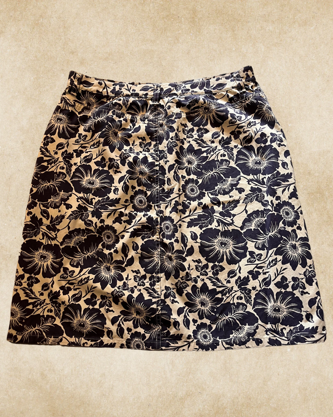 Navy Bloom Eddie Bauer Skirt - Size 12