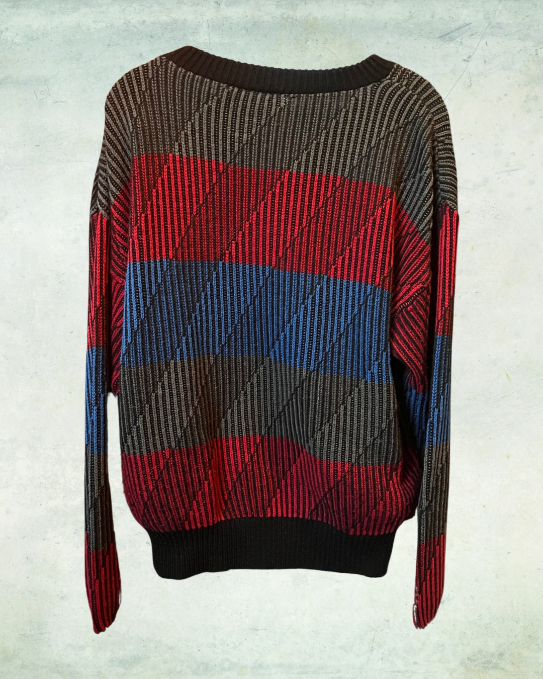 Bold Stripe Sweater- Large
