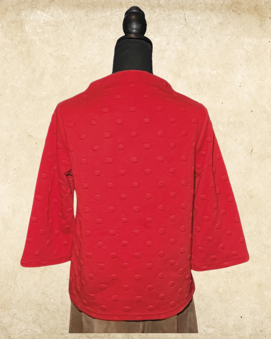 Vibrant Red Textured W5 Top - Small