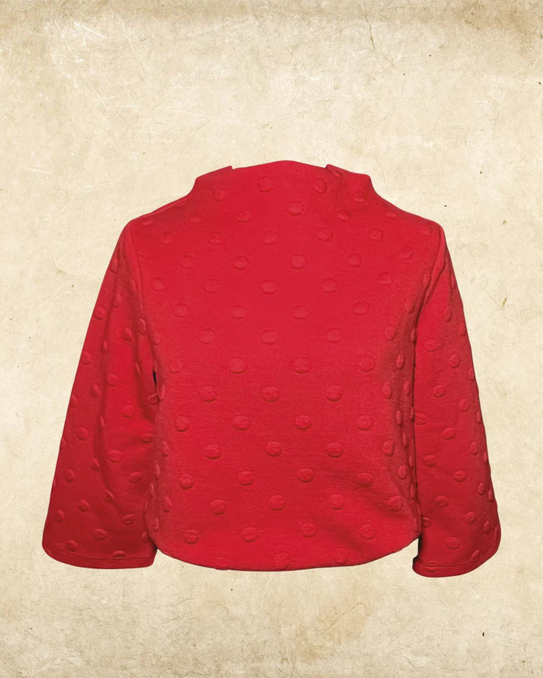 Vibrant Red Textured W5 Top - Small