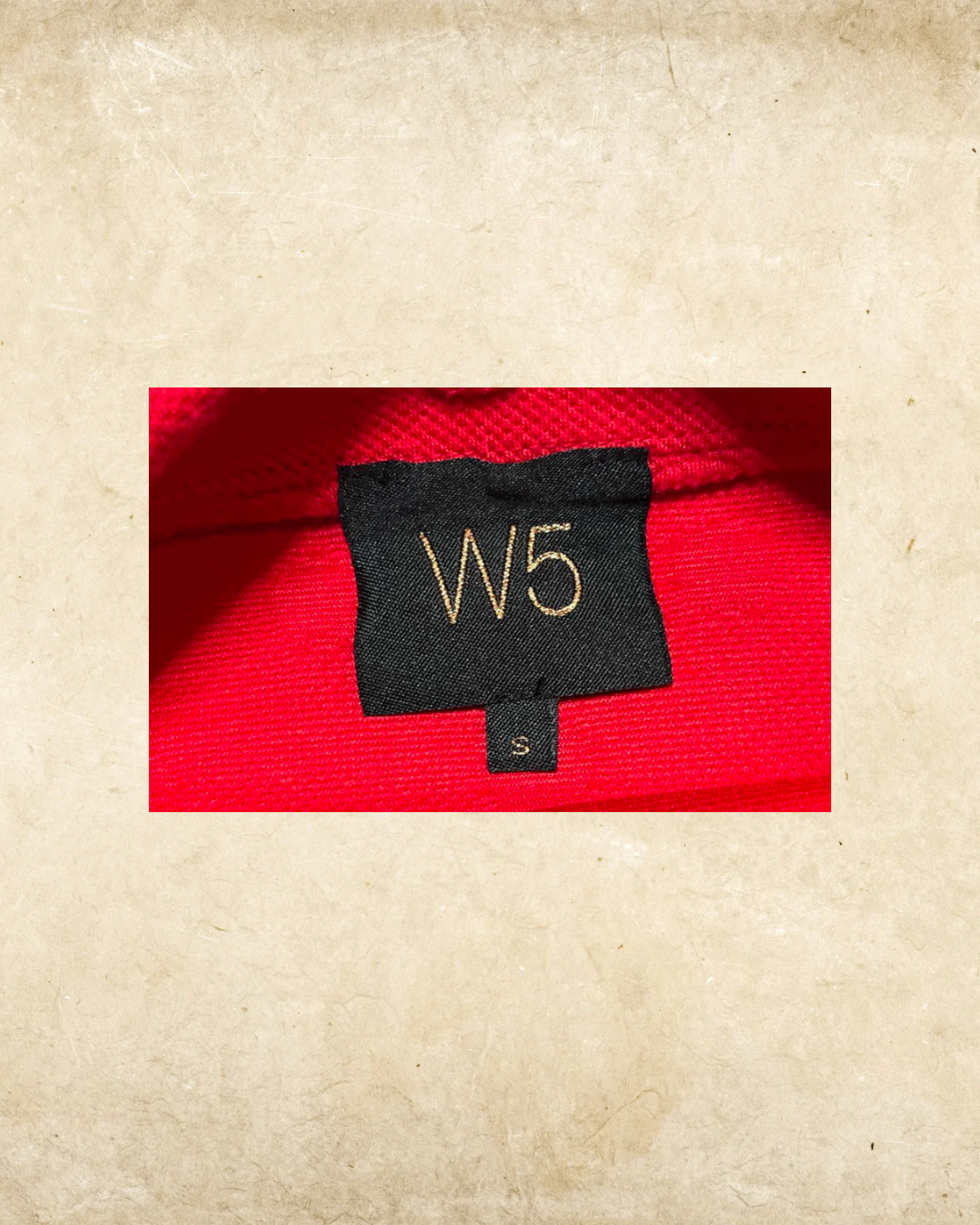 Vibrant Red Textured W5 Top - Small