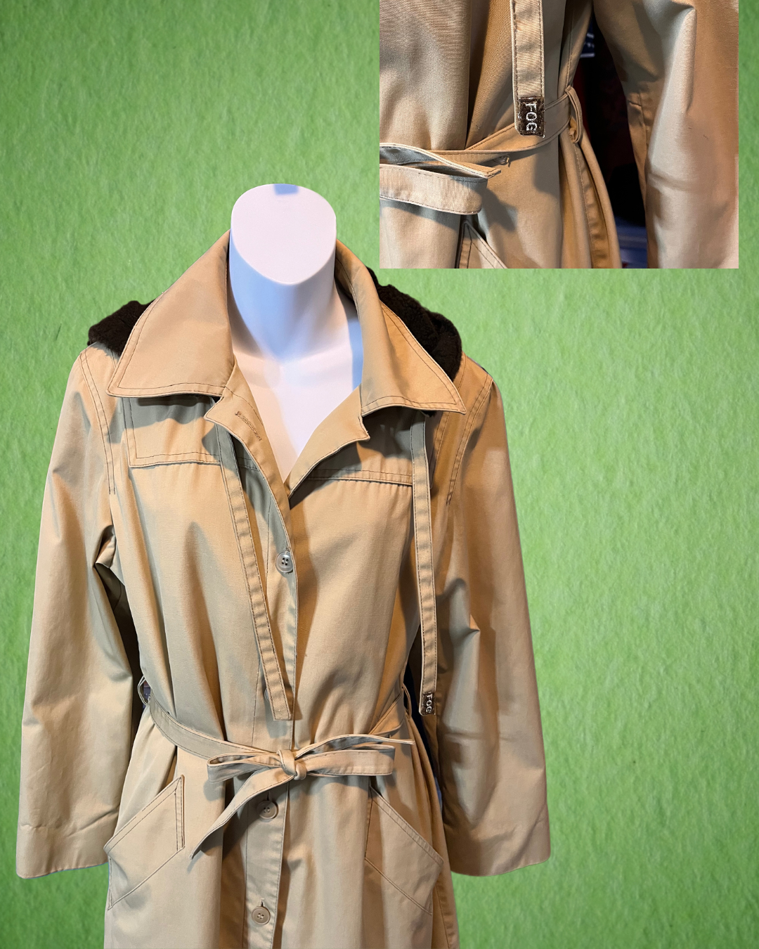 Classic London Fog Trench - Size 12