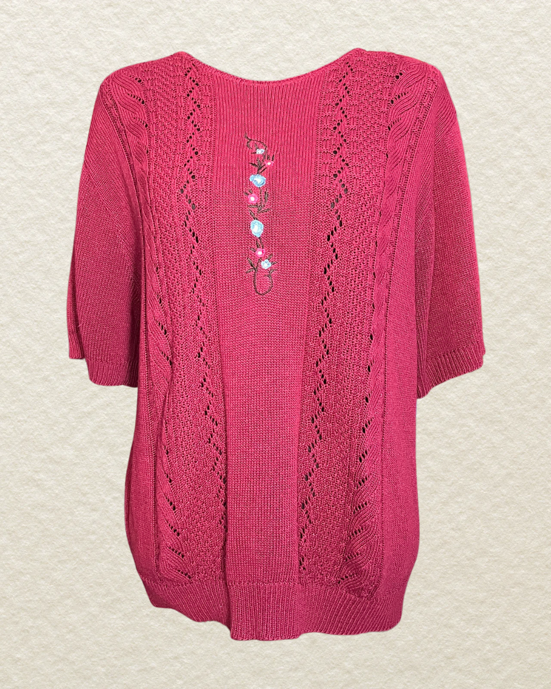 Grannycore Chic Sweater - Large
