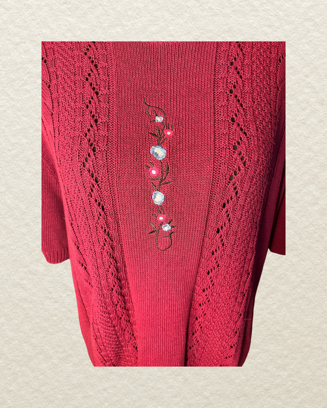 Grannycore Chic Sweater - Large