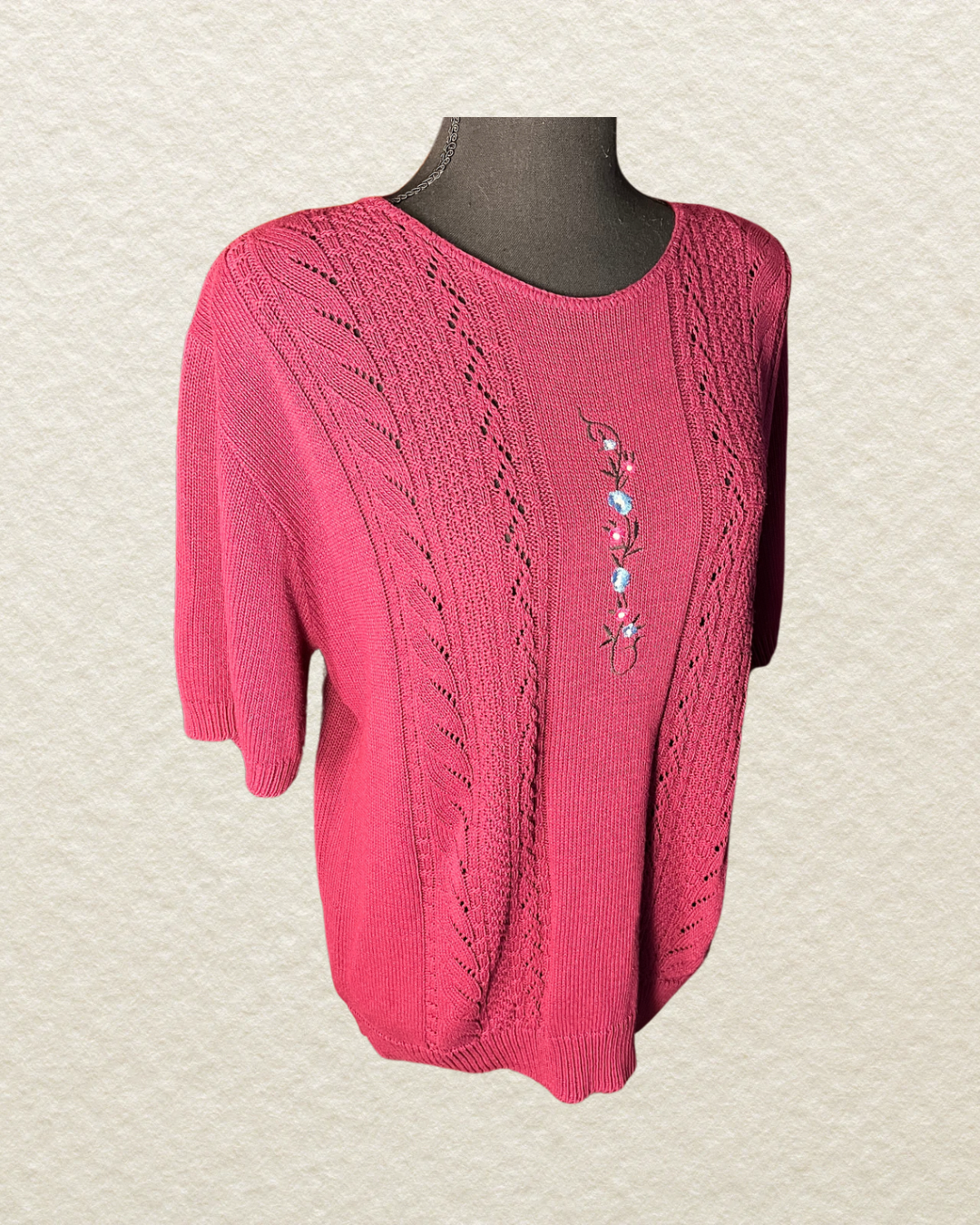 Grannycore Chic Sweater - Large