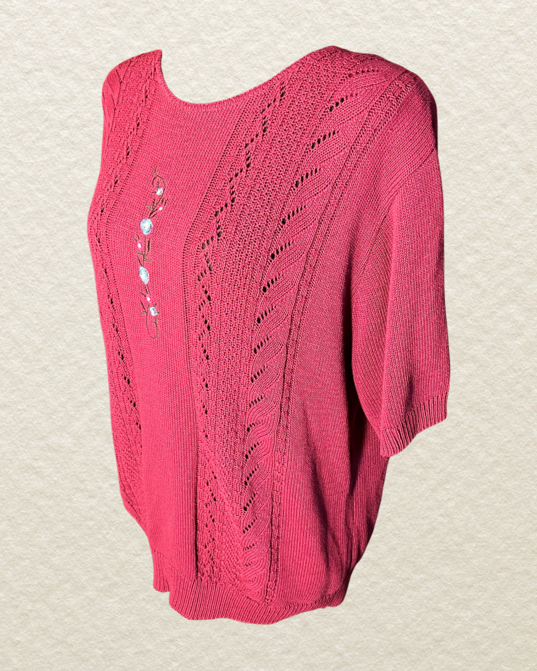 Grannycore Chic Sweater - Large