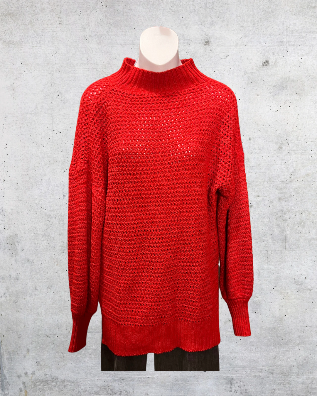 Scarlet Slouch Knit Sweater