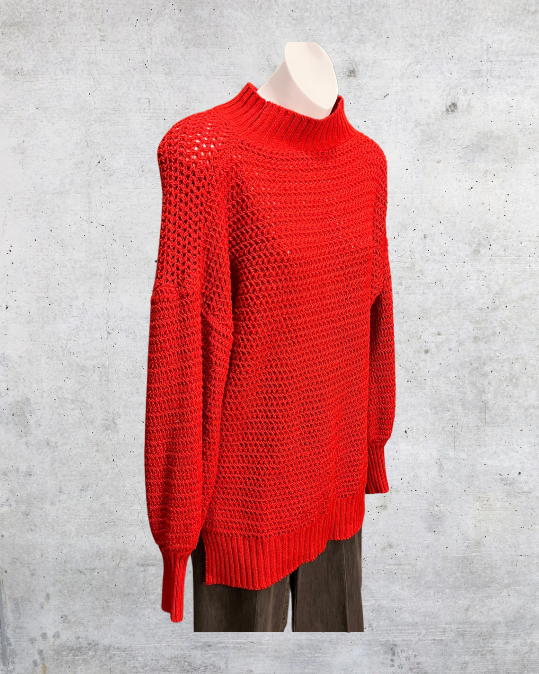 Scarlet Slouch Knit Sweater