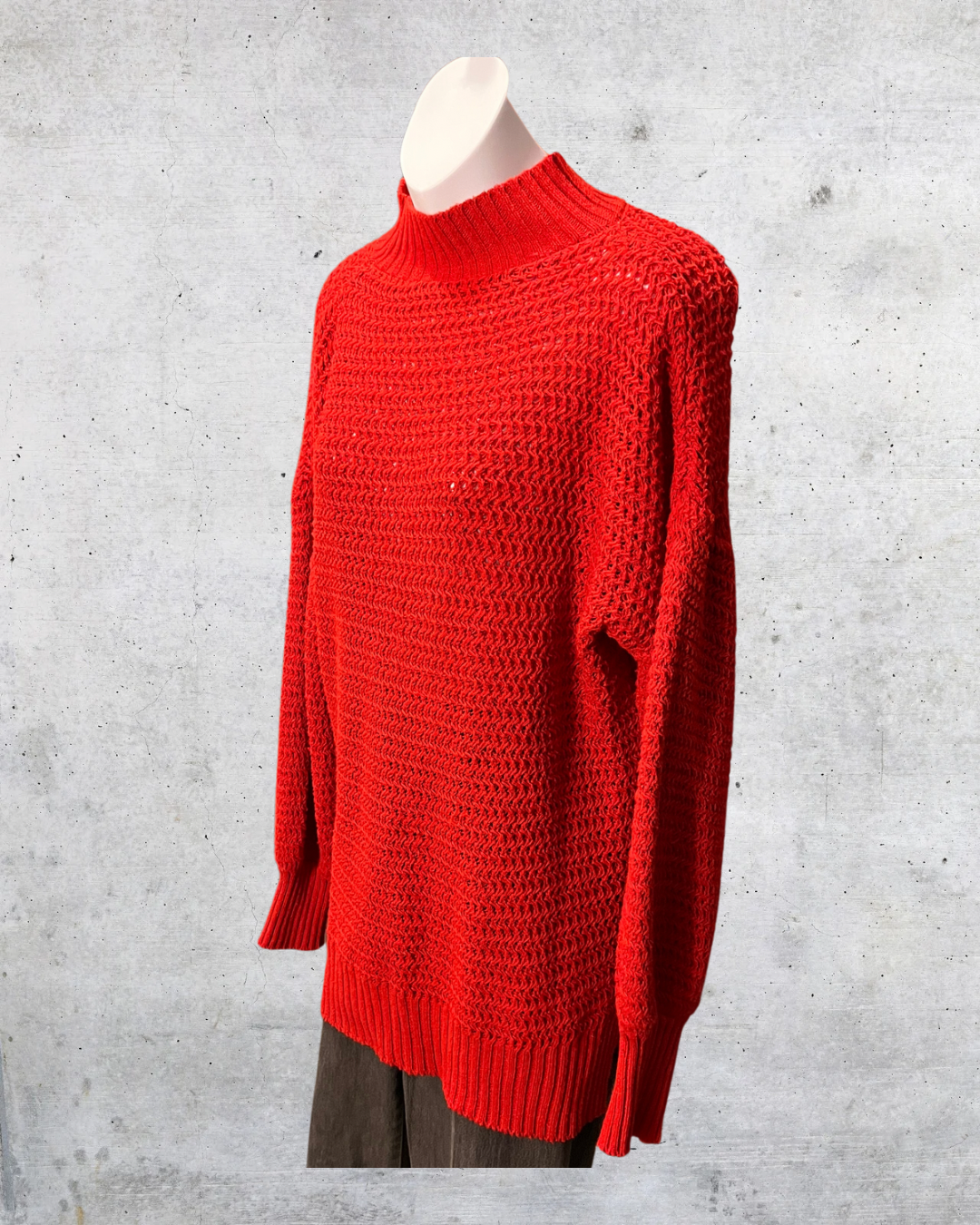 Scarlet Slouch Knit Sweater