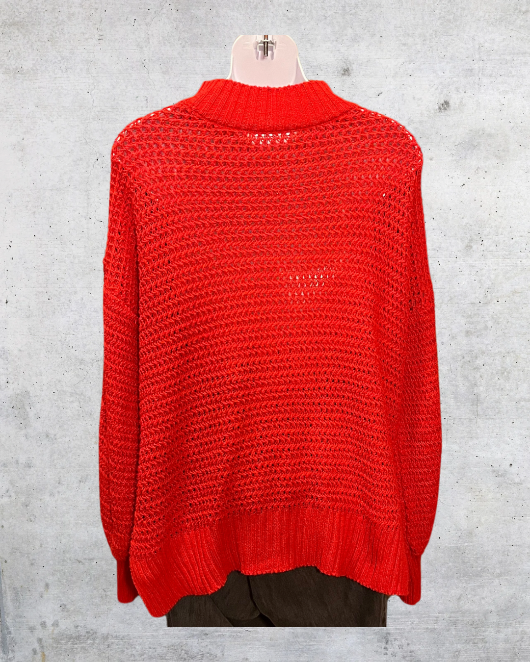 Scarlet Slouch Knit Sweater