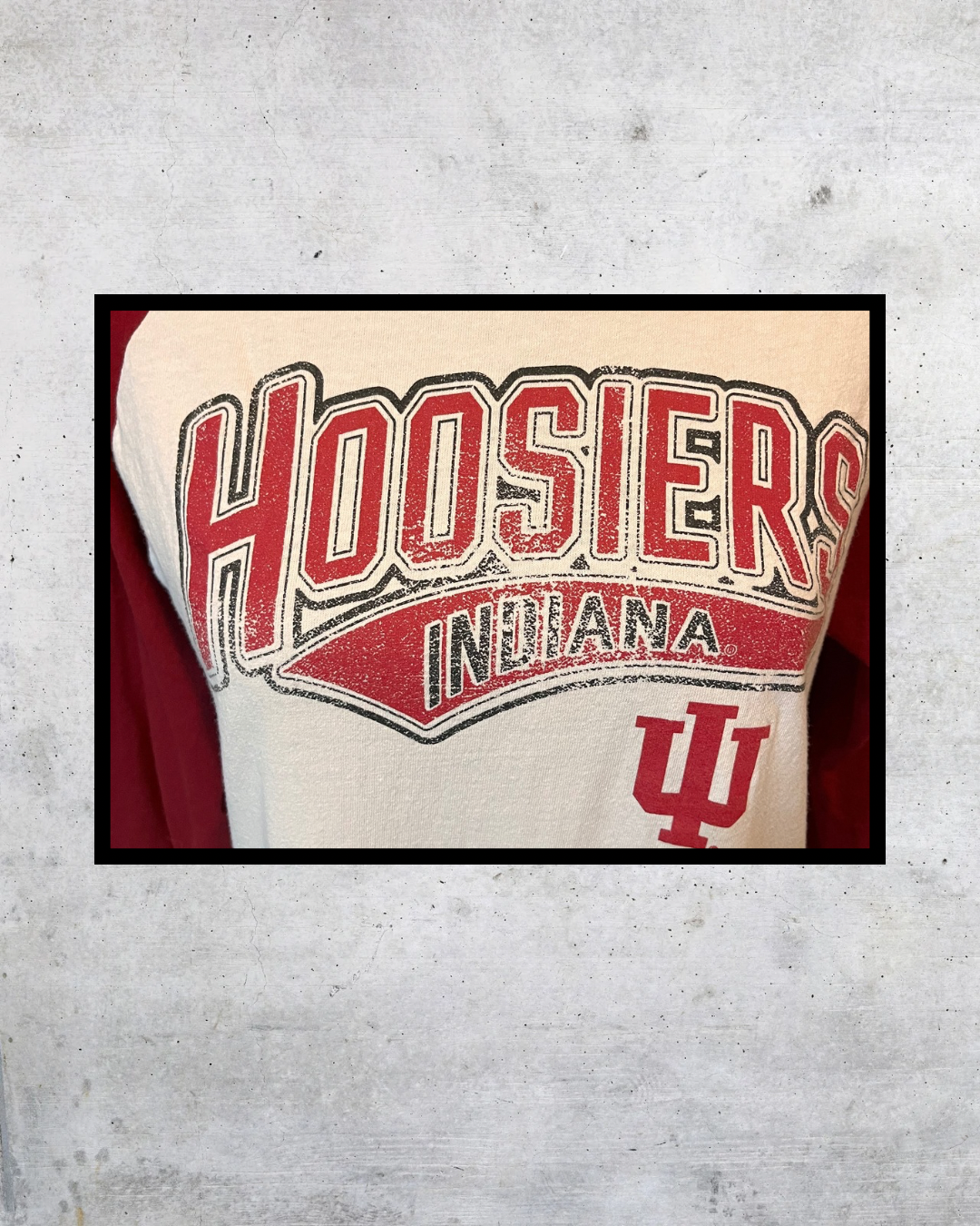 Hoosier Hype Raglan Tee - Medium