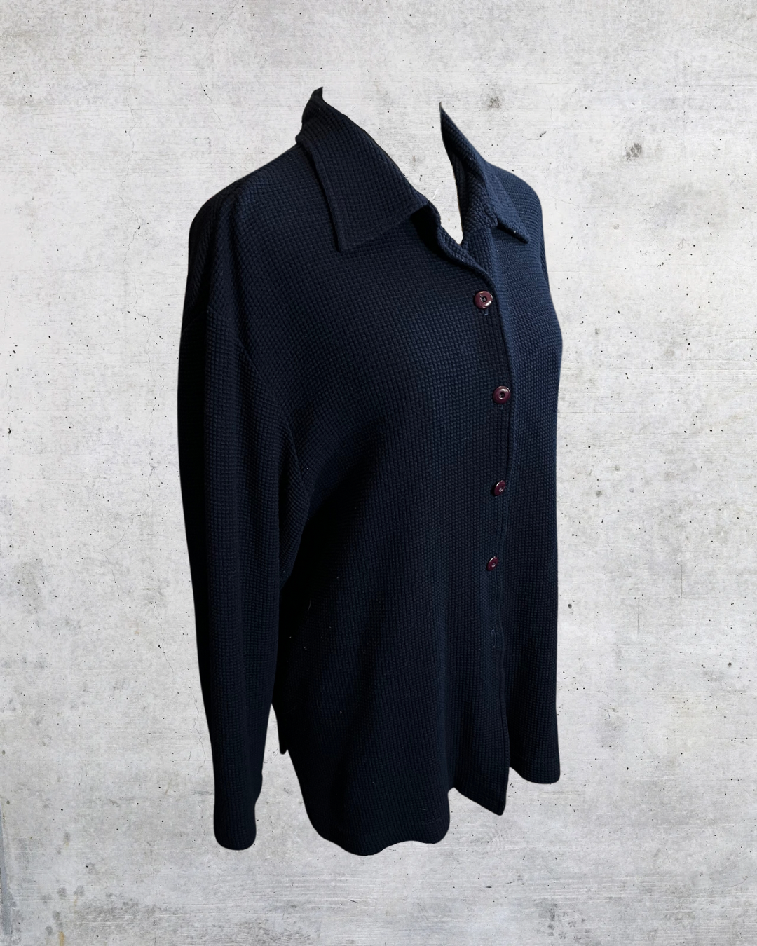 Deep Blue Nostalgia Button-Up - Large