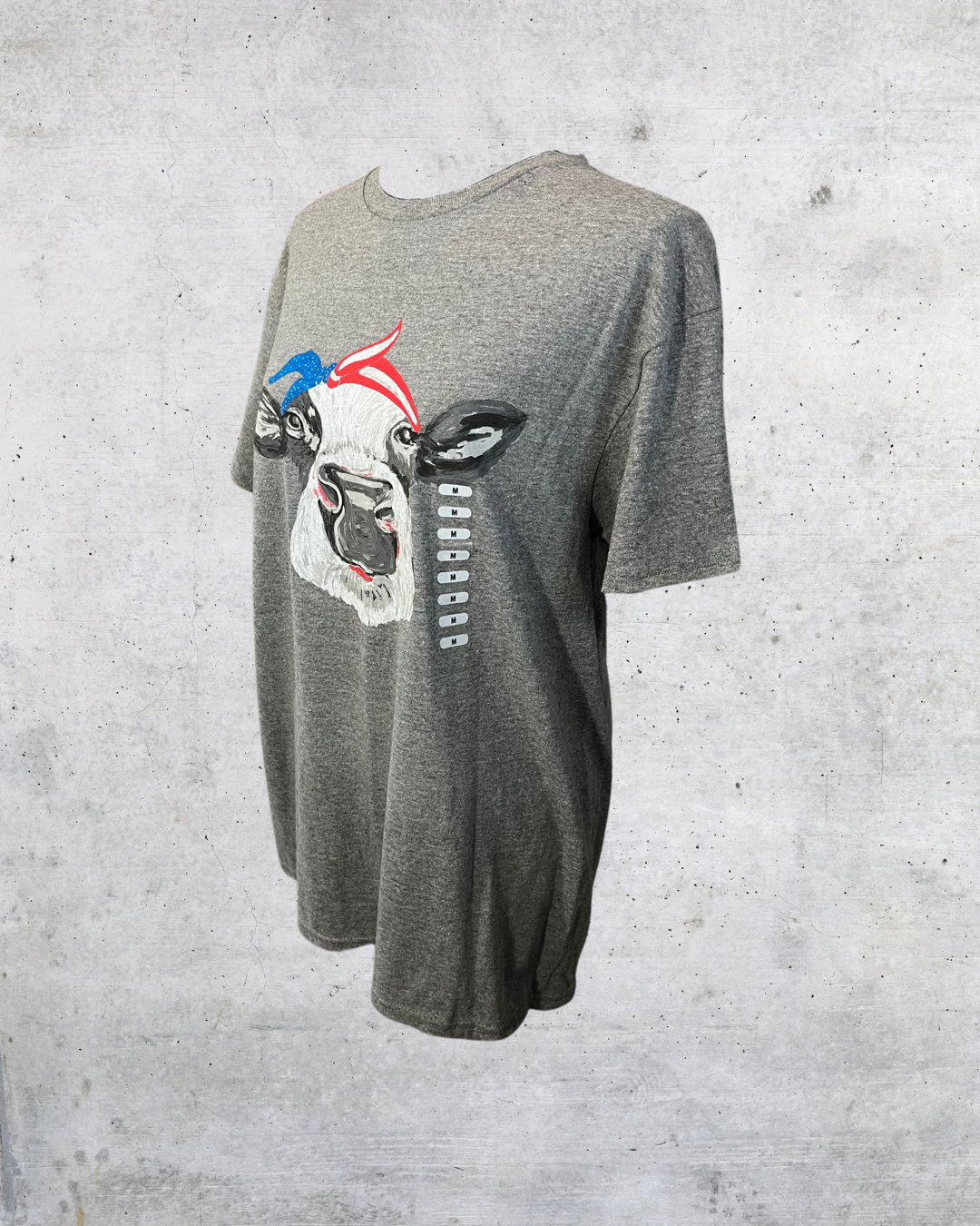 Patriotic Bovine Tee - Medium