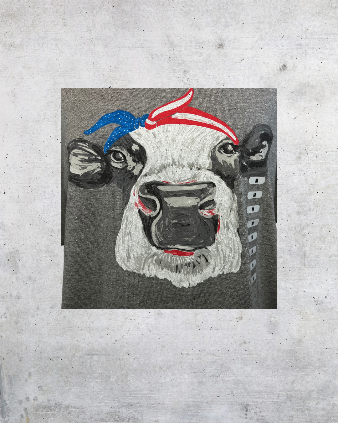 Patriotic Bovine Tee - Medium