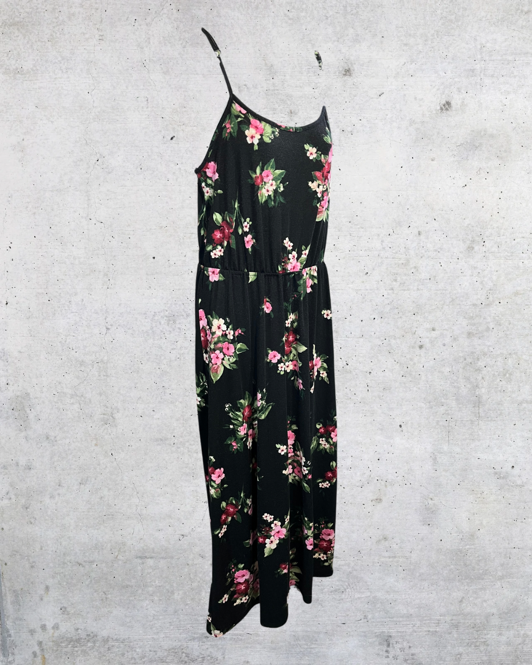 Midnight Blooms Slip Dress - Large