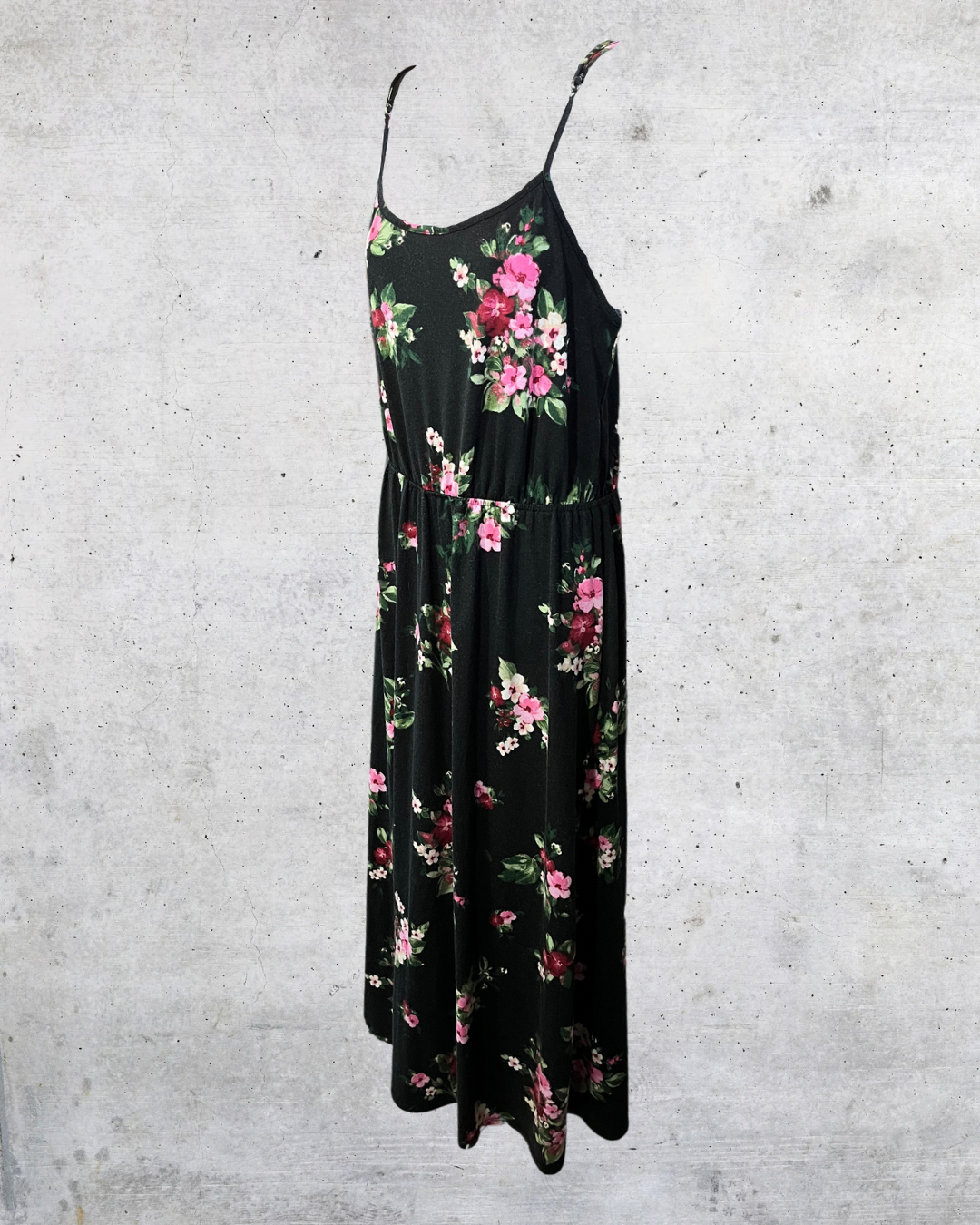 Midnight Blooms Slip Dress - Large
