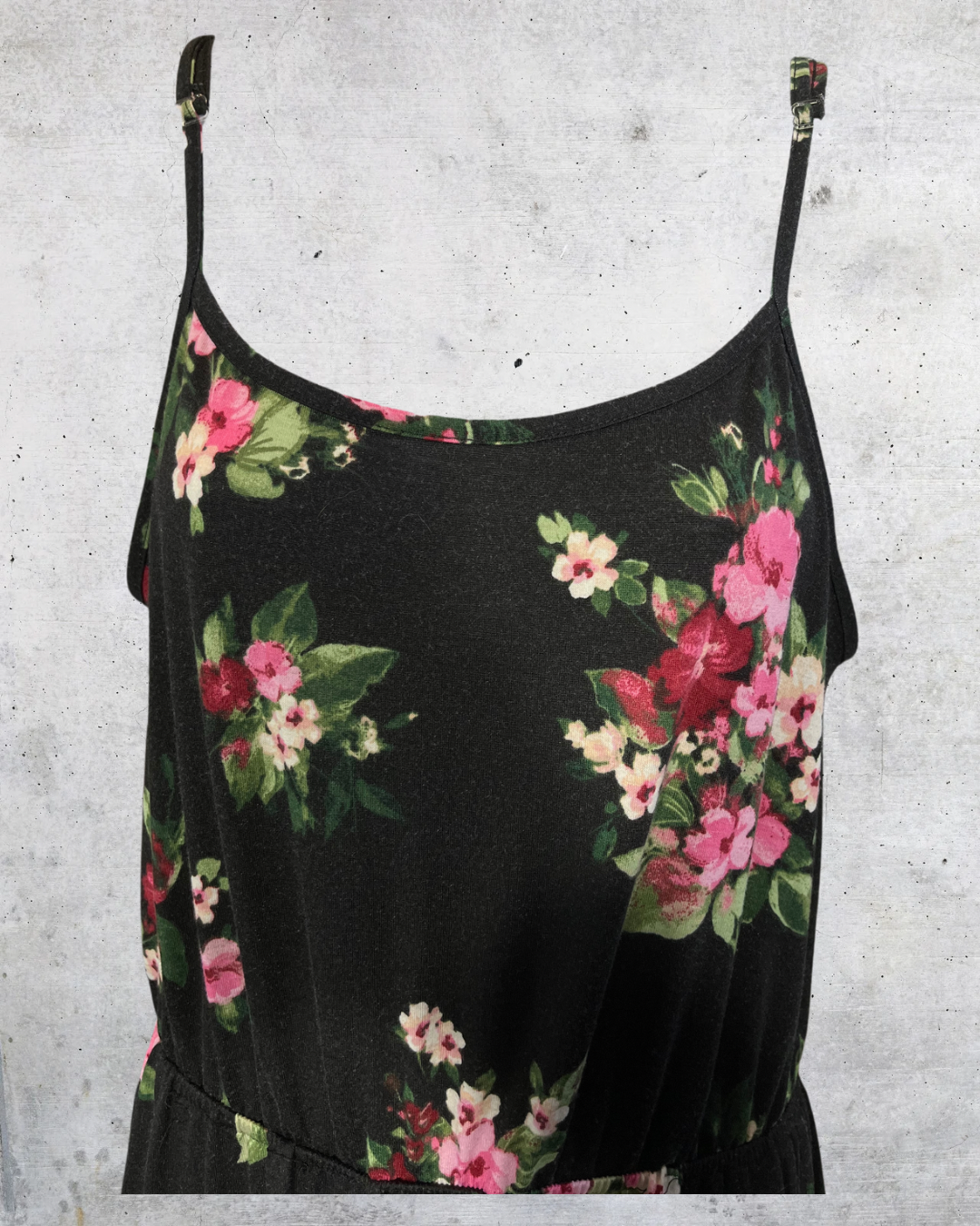 Midnight Blooms Slip Dress - Large