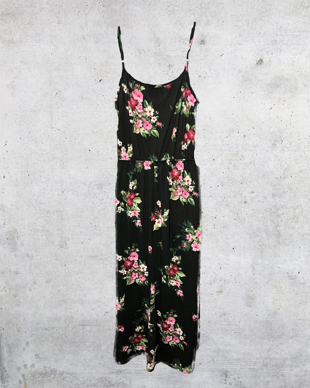 Midnight Blooms Slip Dress - Large