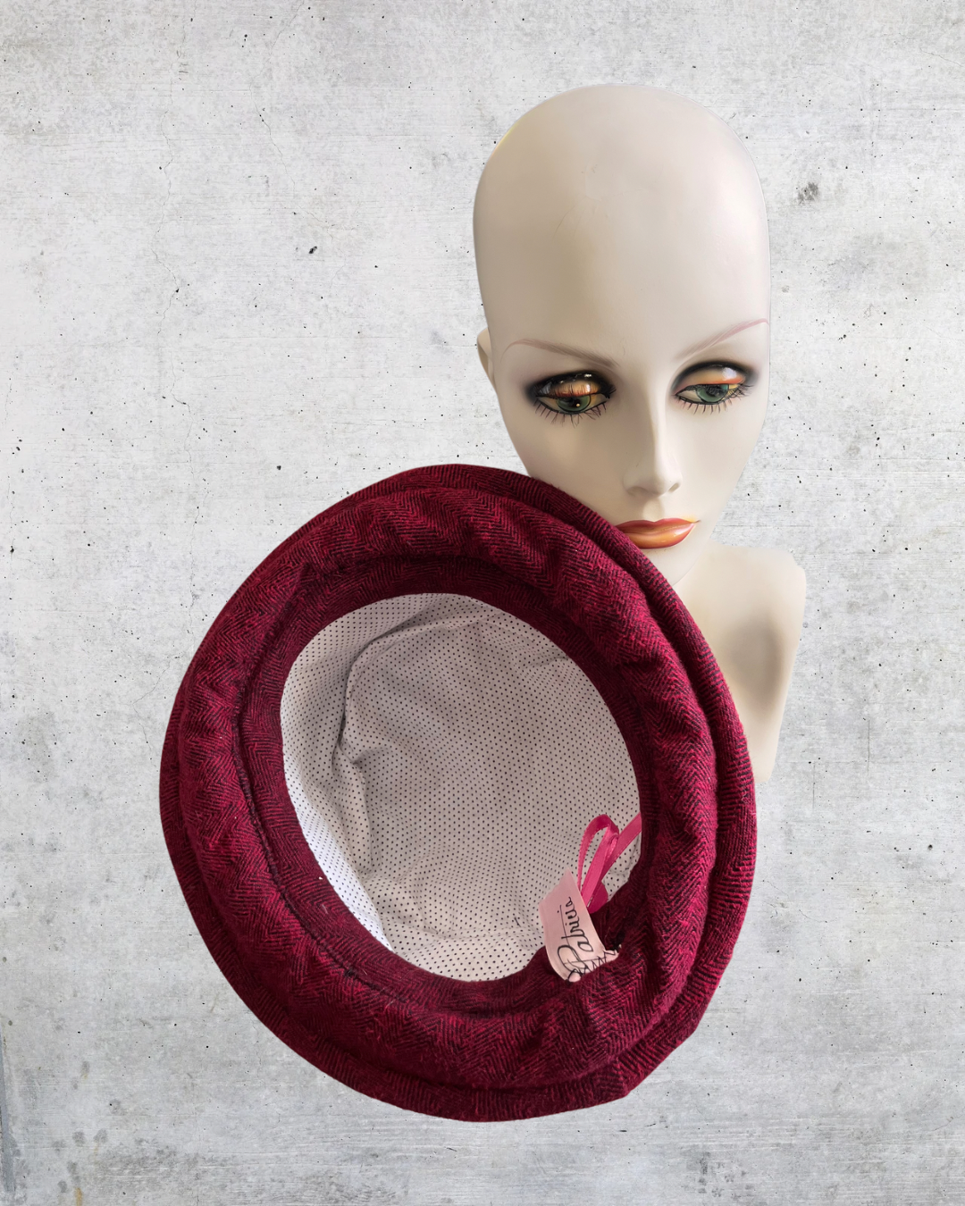 Burgundy Topper with Buttons